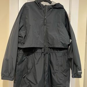 LL Bean women’s 3x waterproof meridian black raincoat